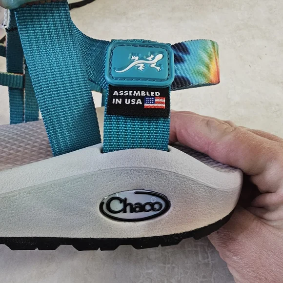 Chaco Z/Cloud Tie Dye Hiking Sandals Size 9 - Picture 4 of 7